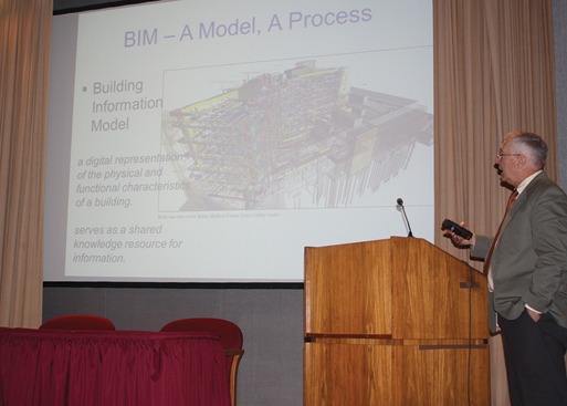 David Biggs, P.E., presents to the South of 40 on Building Information Modeling.