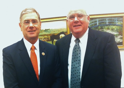 Rep. Scott Rigell (R-VA) addresses the crowd at the Tuesday strategy breakfast.