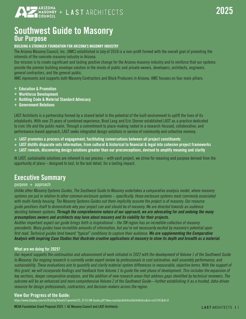 Southwest Guide to Masonry